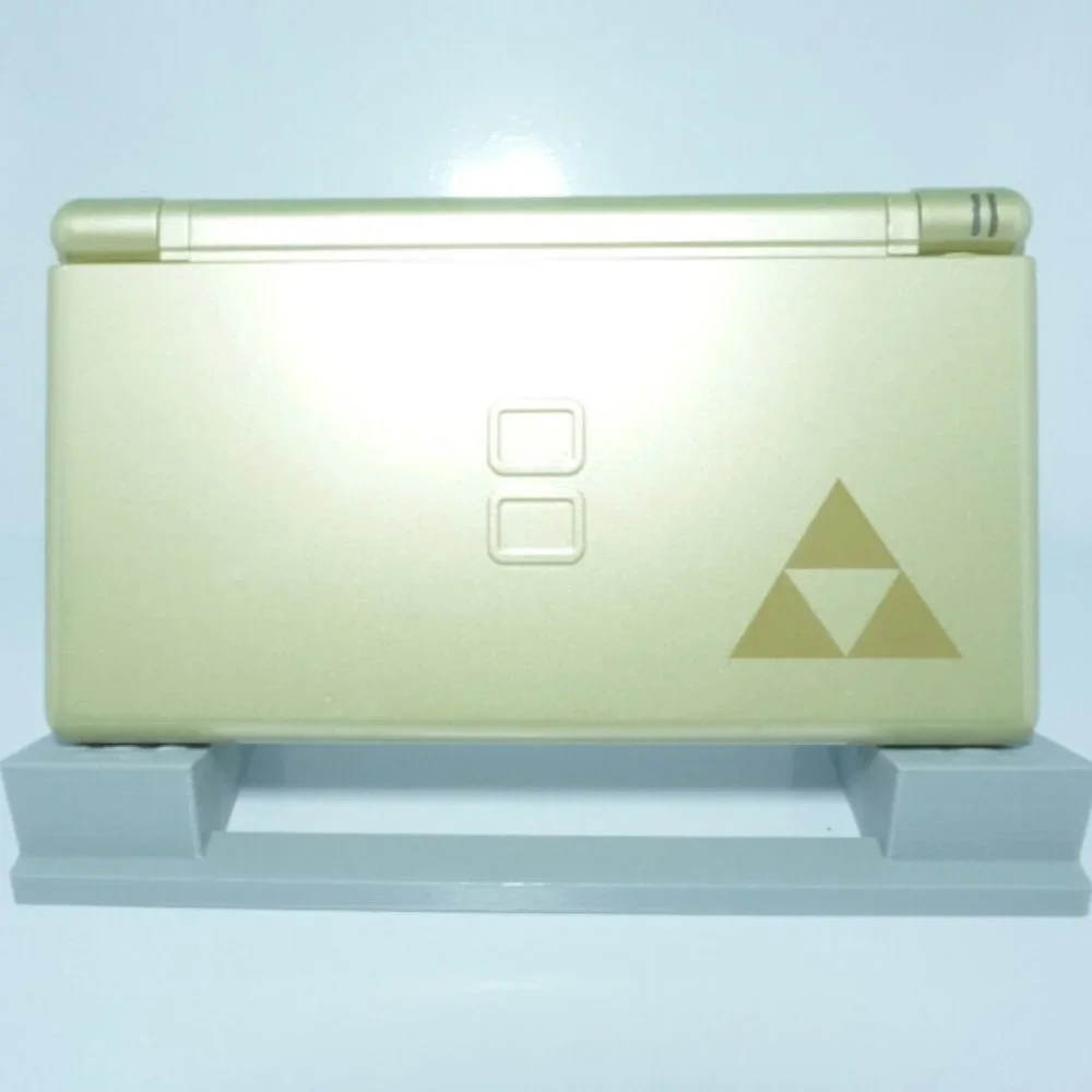 Nintendo DS Lite Zelda Triforce Gold Handheld Gaming System w/ Charger & Stylus